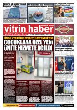Vitrin Haber gazetesi 1. sayfa