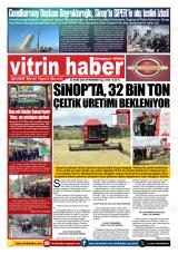 Vitrin Haber gazetesi 1. sayfa