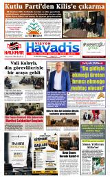 Vizyon Havadis gazetesi 1. sayfa