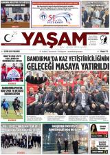 Yaşam gazetesi 1. sayfa