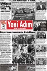 Yeni Adım gazetesi 1. sayfa