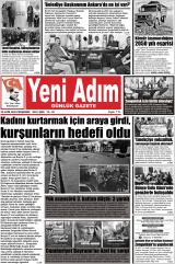 Yeni Adım gazetesi 1. sayfa