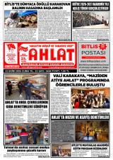 Yeni Ahlat gazetesi 1. sayfa