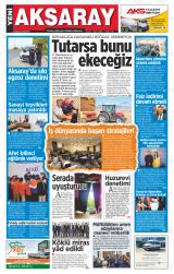 Yeni Aksaray gazetesi 1. sayfa