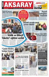 Yeni Aksaray gazetesi 1. sayfa