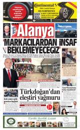 Yeni Alanya gazetesi 1. sayfa