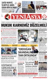 Yeni Asya gazetesi 1. sayfa