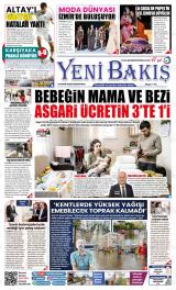 Yeni Bakış gazetesi 1. sayfa