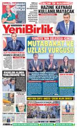 Yeni Birlik gazetesi 1. sayfa