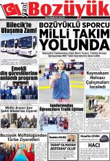 Yeni Bozüyük gazetesi 1. sayfa