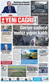 Yeni Çağrı gazetesi 1. sayfa