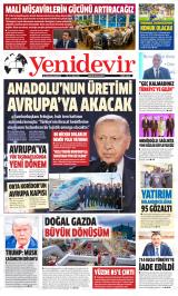 Yeni Devir gazetesi 1. sayfa