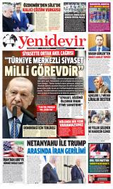 Yeni Devir gazetesi 1. sayfa