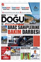 Yeni Doğu gazetesi 1. sayfa