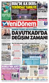 Yeni Dönem gazetesi 1. sayfa