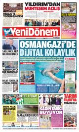 Yeni Dönem gazetesi 1. sayfa