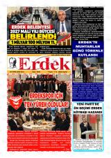 Yeni Erdek gazetesi 1. sayfa