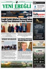 Yeni Ereğli gazetesi 1. sayfa