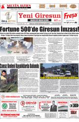 Yeni Giresun gazetesi 1. sayfa