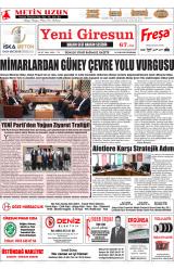 Yeni Giresun gazetesi 1. sayfa