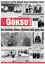 Yeni Göksu gazetesi 1. sayfa