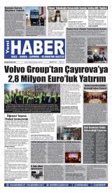 Yeni Haber gazetesi 1. sayfa