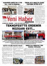 Yeni Haber gazetesi 1. sayfa