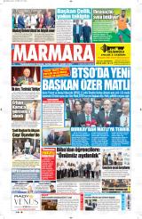 Yeni Marmara gazetesi 1. sayfa