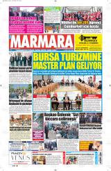 Yeni Marmara gazetesi 1. sayfa