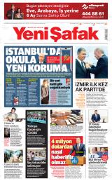 Yeni Şafak gazetesi 1. sayfa