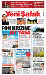 Yeni Şafak gazetesi 1. sayfa