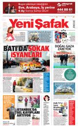 Yeni Şafak gazetesi 1. sayfa