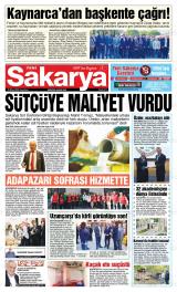 Yeni Sakarya gazetesi 1. sayfa
