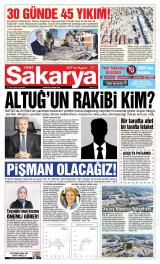 Yeni Sakarya gazetesi 1. sayfa
