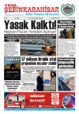 YENİ ŞEBİNKARAHİSAR Gazetesi