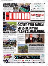 Yeni Tuna gazetesi 1. sayfa