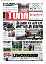 Yeni Tuna gazetesi 1. sayfa