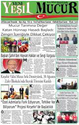 Yeni Yeşil Mucur gazetesi 1. sayfa