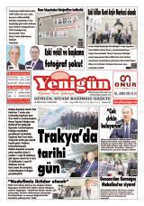 Yenigün gazetesi 1. sayfa
