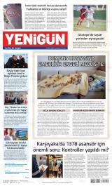 Yenigün gazetesi 1. sayfa