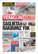 Yenigün gazetesi 1. sayfa
