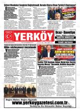 Yerköy gazetesi 1. sayfa