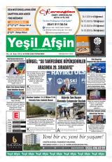 Yeşil Afşin gazetesi 1. sayfa