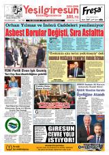 Yeşil Giresun gazetesi 1. sayfa