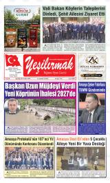 Yeşilırmak gazetesi 1. sayfa