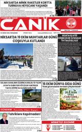 Yörenin Sesi Canik gazetesi 1. sayfa