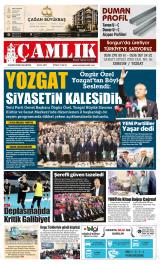 Yozgat Çamlık gazetesi 1. sayfa