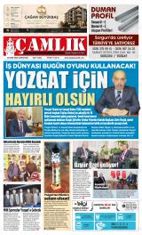 Yozgat Çamlık gazetesi 1. sayfa