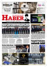 Yozgat Haber gazetesi 1. sayfa