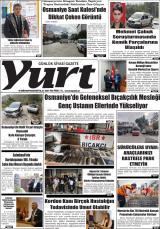 Yurt gazetesi 1. sayfa